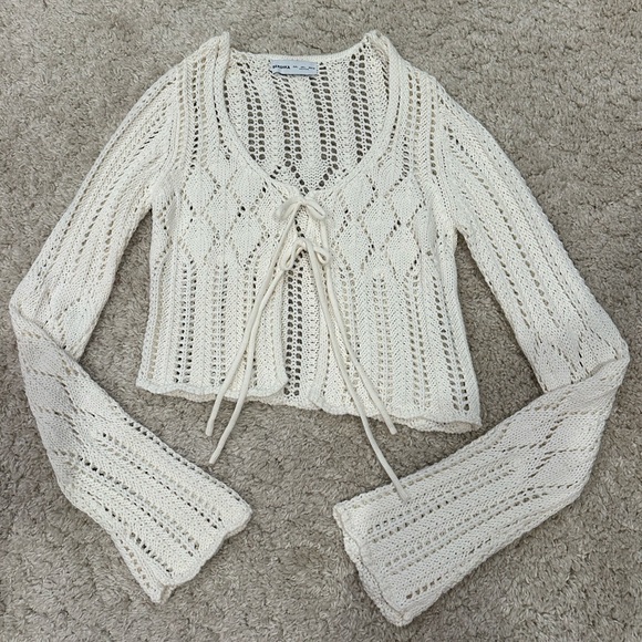 Bershka White Knit Cover Up
Size Large 
White - Picture 4 of 4